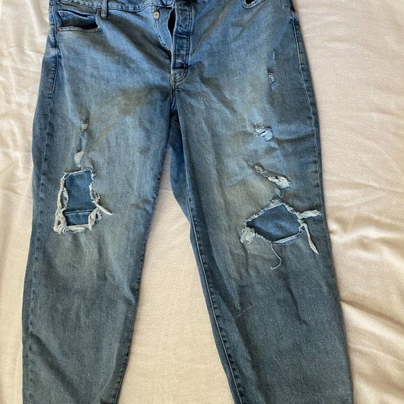 Curvy High-Waisted Button-Fly OG Straight Jeans - Size 24 - Picture 7 of 11